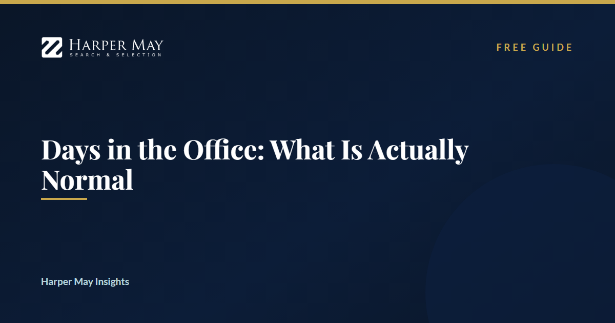 Days in the Office: What Is Actually Normal