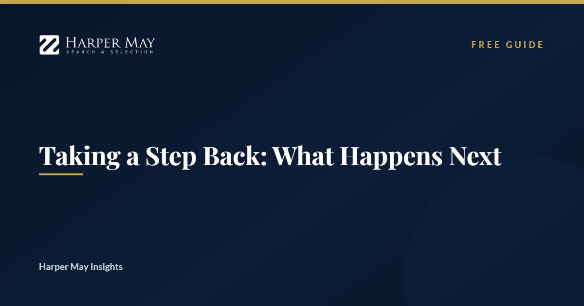 Taking a Step Back: What Happens Next