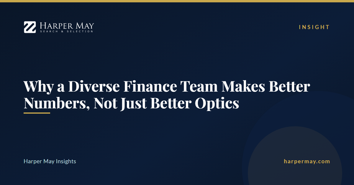 Why a Diverse Finance Team Makes Better Numbers, Not Just Better Optics