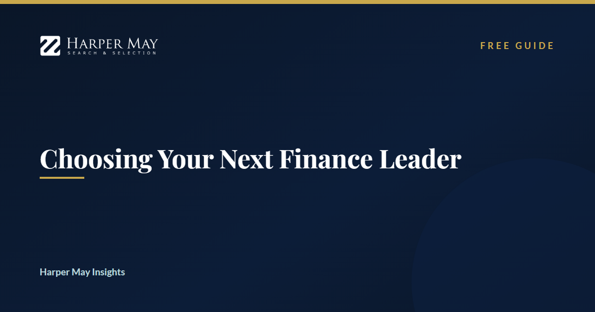 Choosing Your Next Finance Leader